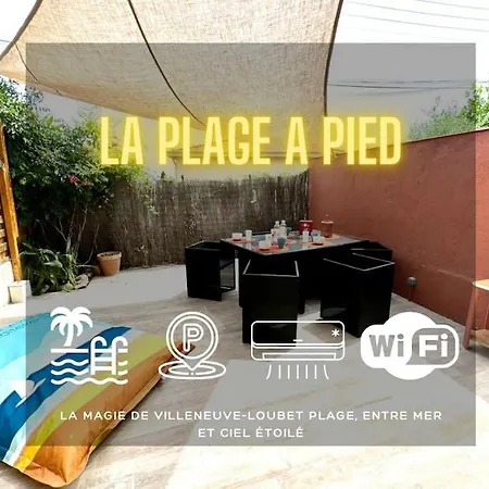 Casa Di Loubet- Apercu Mer-parking- A 10 Min A Pied - Capitalchic Services A Loubet Appartamento